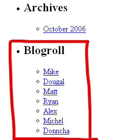 blogroll